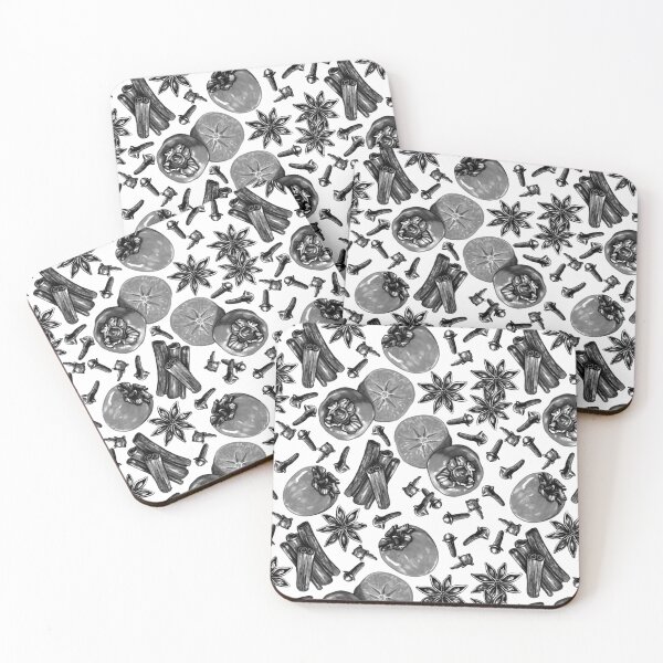 Item preview, Holiday Persimmon and Spice Monochrome designed and sold by Kelsey Worth.