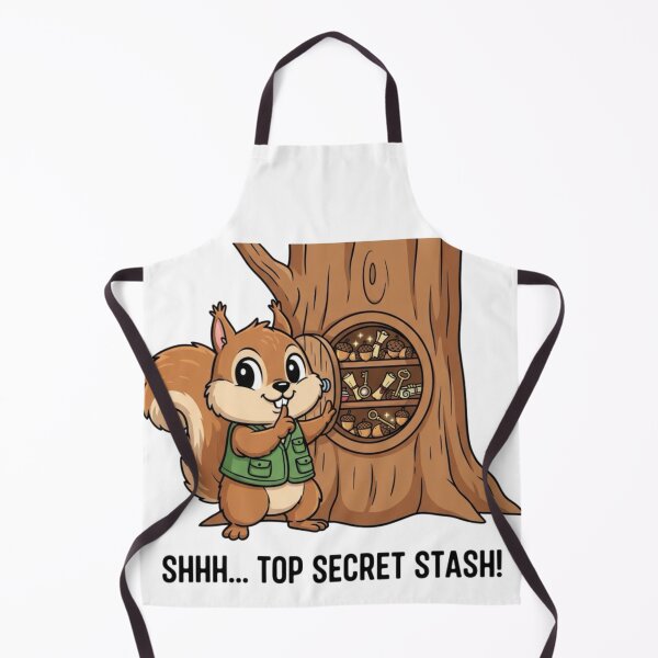 Item preview, Shuu Top Secret Stash – Funny Squirrel Hiding Nuts Meme designed and sold by Whisky1111.