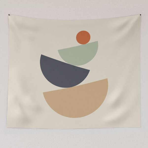 Item preview, Playful Minimalist Tilted Geometric Art designed and sold by Tato's.