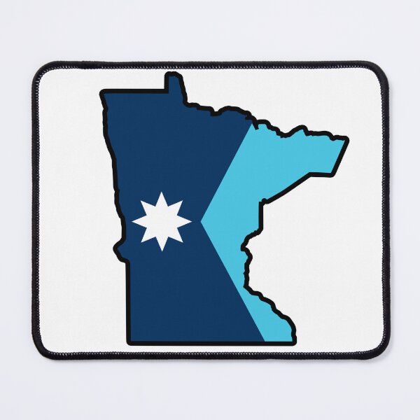 Item preview, NEW State Flag Map of MINNESOTA (New Version) designed and sold by HFYD.