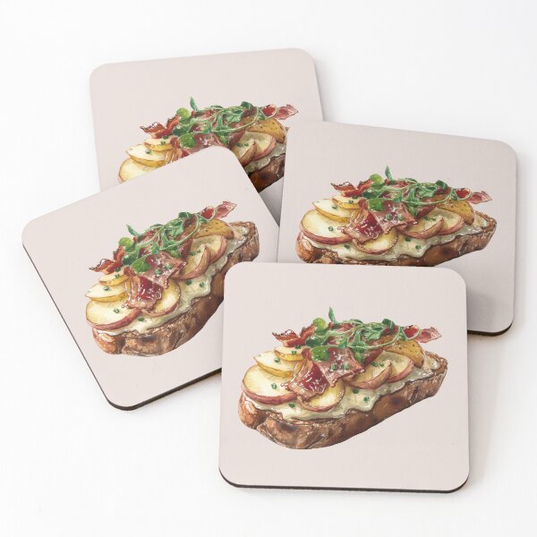 Item preview, Potato and Bacon Smørrebrød designed and sold by Violet Peonies.
