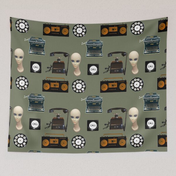 Item preview, Old School Tech, Retro Phone, Flea Market designed and sold by suekieper.