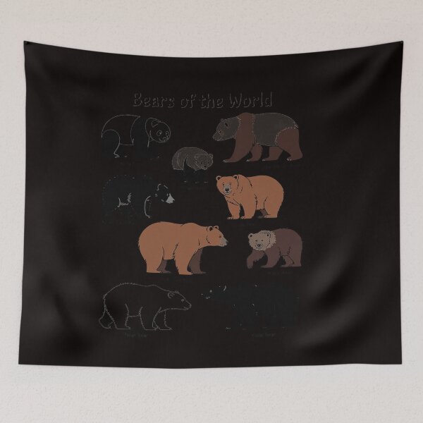 Item preview, Bears Of The World Grizzly Bear Panda Black Polar designed and sold by RatCurry.