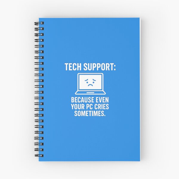 Item preview, Funny Tech Support Sticker – Sad Computer Meme for IT Workers designed and sold by BLOODMAN.