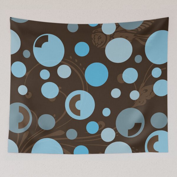 Item preview, brown and blue abstract frutiger metro design designed and sold by meuliasshop.