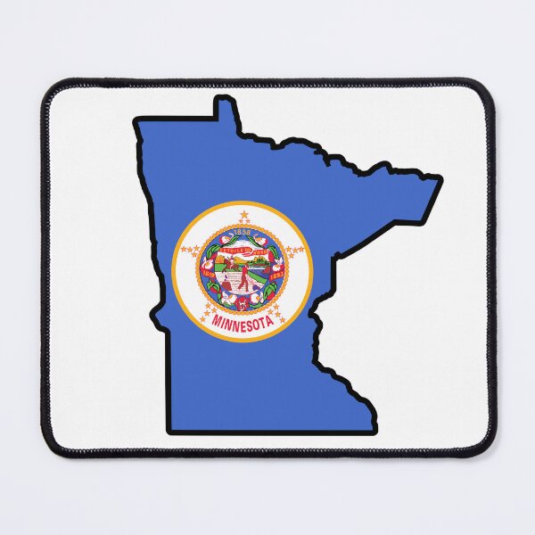 Item preview, OLD State Flag Map of MINNESOTA (Old Version) designed and sold by HFYD.