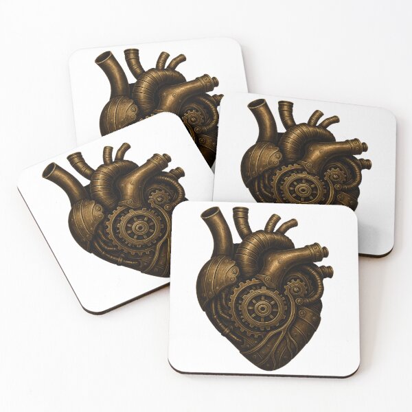 Item preview, Steampunk Mechanical Heart – Brass Anatomical Engine Design designed and sold by Papier Atelier Art.