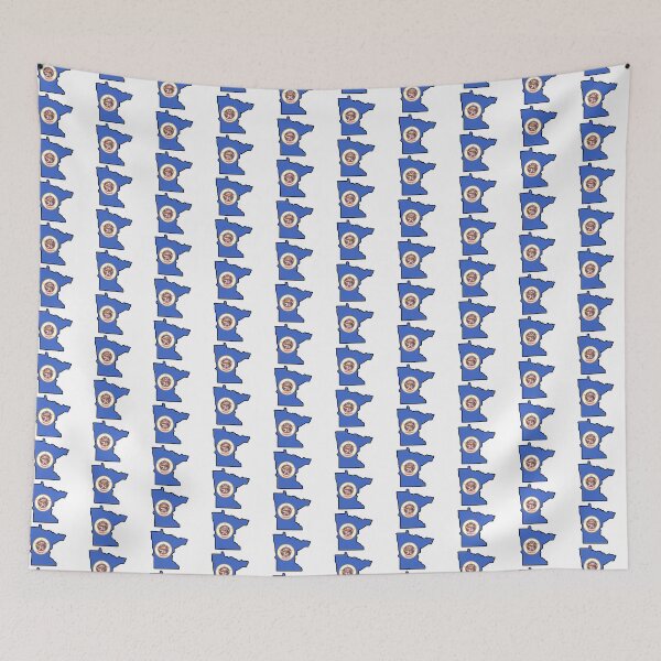 Item preview, OLD State Flag Map of MINNESOTA (Old Version) designed and sold by HFYD.