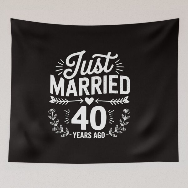 Item preview, 40th Wedding Anniversary Married Couple Husband Wife Parents designed and sold by RatCurry.