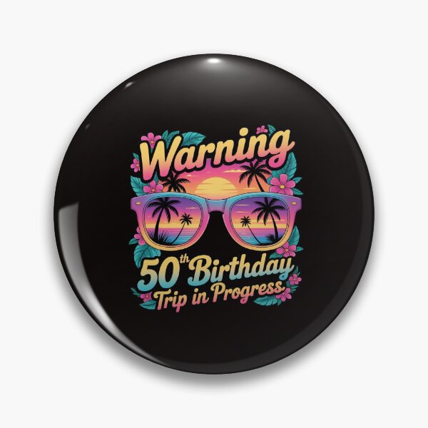 Item preview, 50 Years Old Warning 50th Birthday Trip In Progress designed and sold by RatCurry.