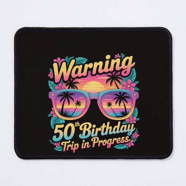 Item preview, 50 Years Old Warning 50th Birthday Trip In Progress designed and sold by RatCurry.