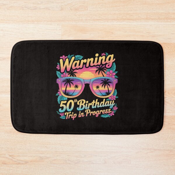 Item preview, 50 Years Old Warning 50th Birthday Trip In Progress designed and sold by RatCurry.
