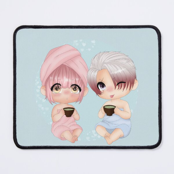 Item preview, Luce & Damien — Anniversary Spa Chibi designed and sold by Shizukodrawing.
