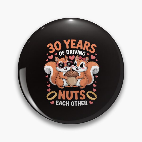 Item preview, 30th Wedding Anniversary 30 Years Of Driving Each Other Nuts designed and sold by RatCurry.