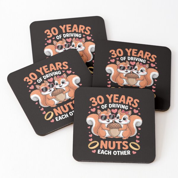 Item preview, 30th Wedding Anniversary 30 Years Of Driving Each Other Nuts designed and sold by RatCurry.