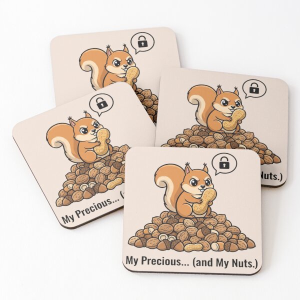 Item preview, My Precious… (and My Nuts!) – Funny Squirrel Holding Nuts Meme designed and sold by Whisky1111.