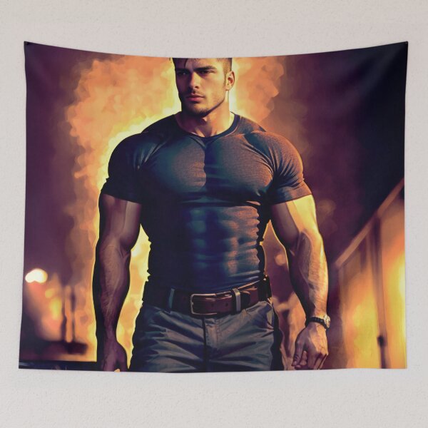 Item preview, Grade AAA American Beefcake Booyah! designed and sold by ChanningsPinups.