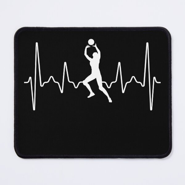 Item preview, Volleyball Heartbeat Setter – Minimalist Black & White Volleyball Silhouette Design designed and sold by Corvotypus.