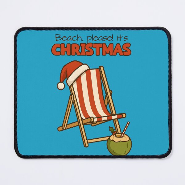 Item preview, Beach, Please! It’s Christmas – Tropical Holiday Chair Illustration designed and sold by Sea Gem.