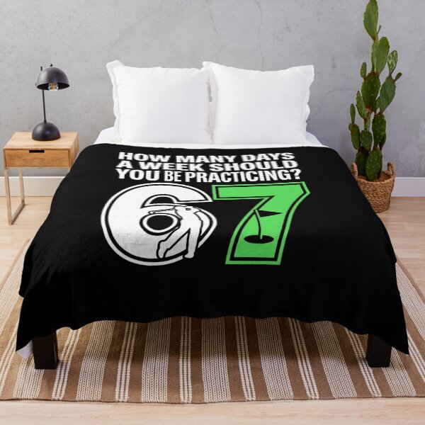 Item preview, Funny Golf Practice Shirt How Many Days A Week Should You Be Practicing? 67 Meme, golfer humor gift, training graphic tee designed and sold by saloui.