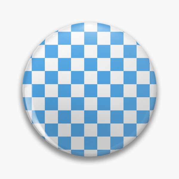 Item preview, Checkered Checked Check Pattern Retro Contemporary Blue and White designed and sold by kierkegaard.