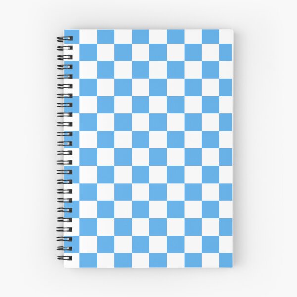 Item preview, Checkered Checked Check Pattern Retro Contemporary Blue and White designed and sold by kierkegaard.