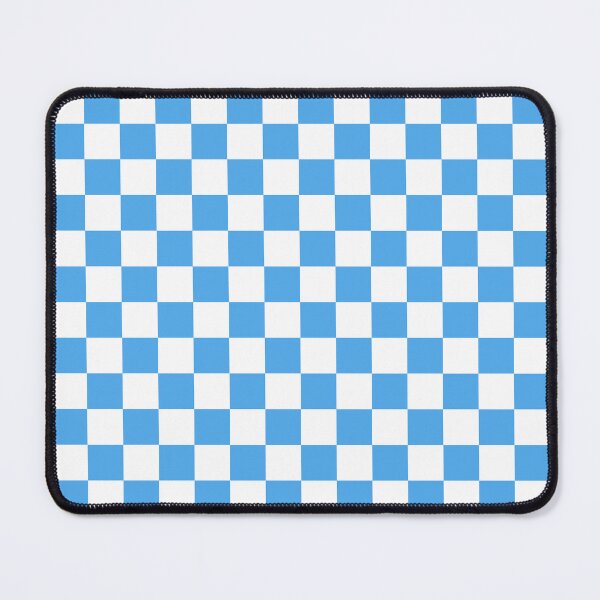 Item preview, Checkered Checked Check Pattern Retro Contemporary Blue and White designed and sold by kierkegaard.