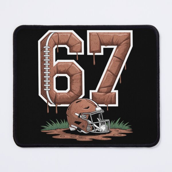 Item preview, 67 Six Seven American Football Drip Muddy Meme Design designed and sold by FreshVibe Prints.