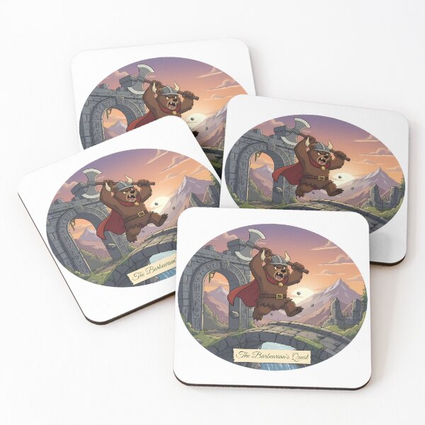 Item preview, The Barbearian's Quest | Fierce Adventure Illustration  designed and sold by Pets & Memes & Stuff.