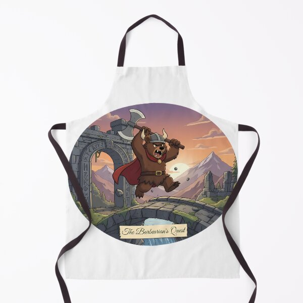 Item preview, The Barbearian's Quest | Fierce Adventure Illustration designed and sold by Pets & Memes & Stuff.