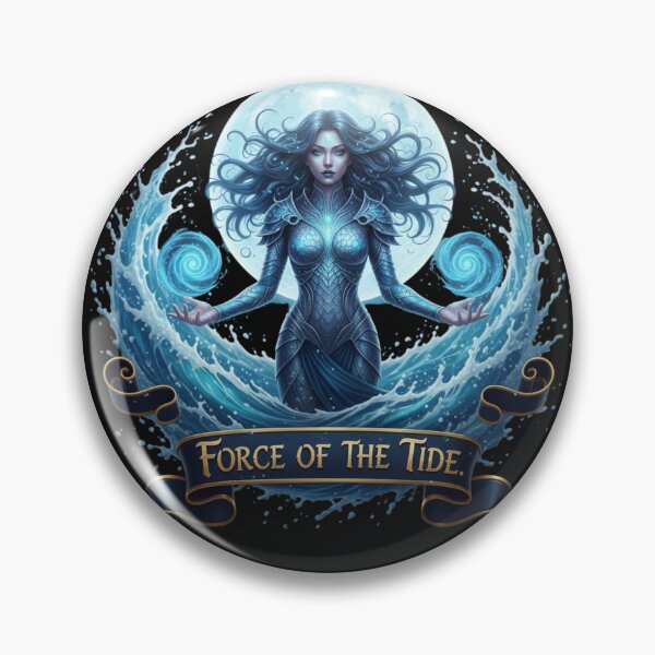 Item preview, Force of the Tide Water Goddess T-Shirt Design | Elemental Power Ocean Gift designed and sold by BoldBloomArt.