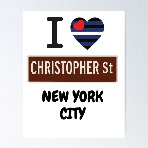 Item preview, Christopher Street New York Leatherman flag designed and sold by JETSETPRIDE.