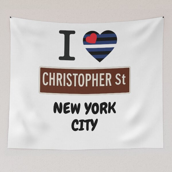 Item preview, Christopher Street New York Leatherman flag designed and sold by JETSETPRIDE.