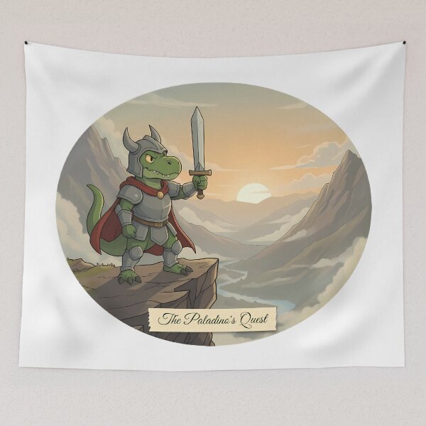 Artikelvorschau, Die Suche des Paladins | Brave Adventure Artwork entworfen und verkauft von Pets & Memes & Stuff.
