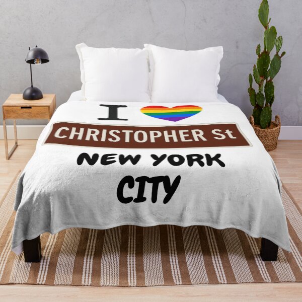 Item preview, Christopher Street New York Rainbow Pride Flag designed and sold by JETSETPRIDE.