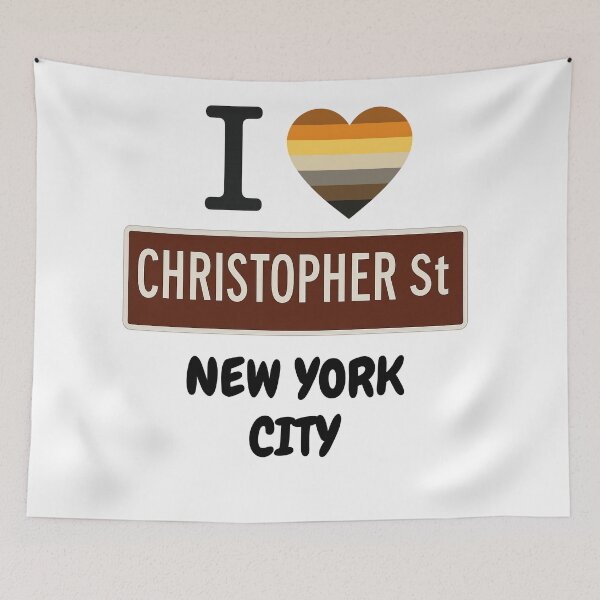 Item preview, Christopher Street New York bear flag  designed and sold by JETSETPRIDE.