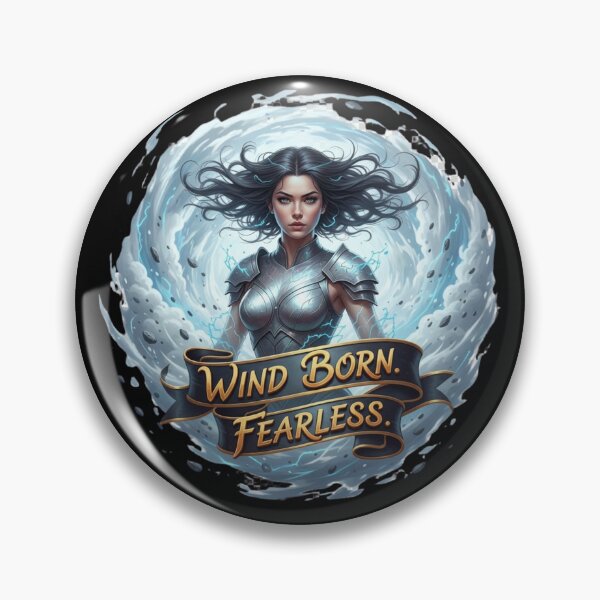 Item preview, Wind Born Fearless Air Goddess T-Shirt Design | Dynamic Force Freedom Gift designed and sold by BoldBloomArt.