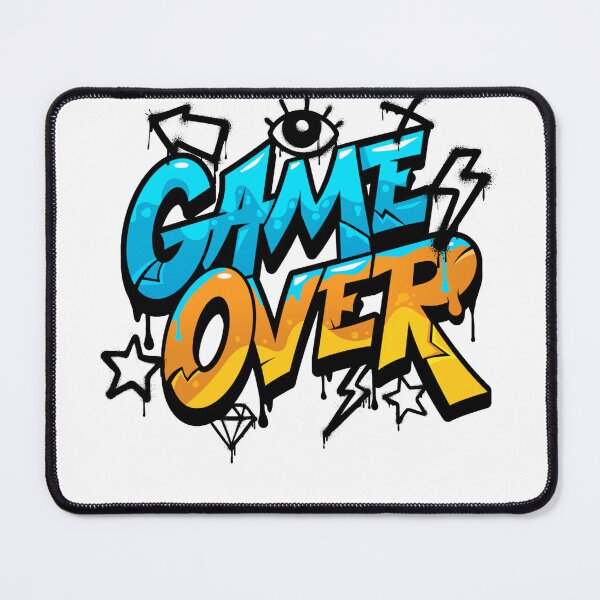 Item preview, Retro Game Over Graphic Tee designed and sold by BRIXAMY.