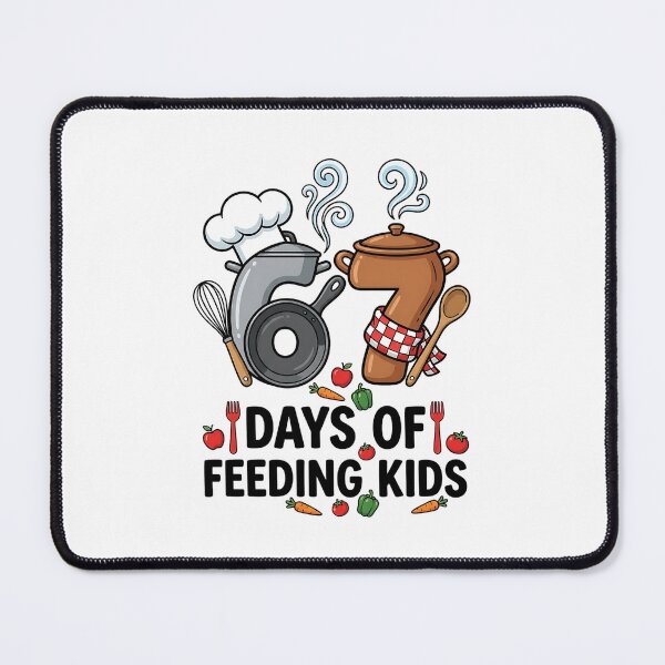 Item preview, Funny Mom Life Shirt 67 Meme Days of Feeding Kids, parenting cooking humor gift, kitchen chaos graphic tee designed and sold by saloui.