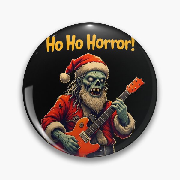 Item preview, Zombie Santa Claus Playing Guitar - Ho Ho Horror designed and sold by NightTimeJ.
