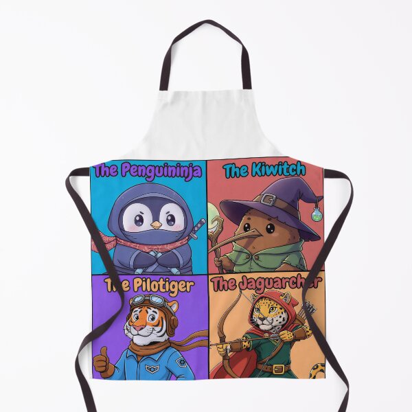 Item preview, RPG Animals Party 4  | Fantasy Quartet Illustration  designed and sold by Pets & Memes & Stuff.