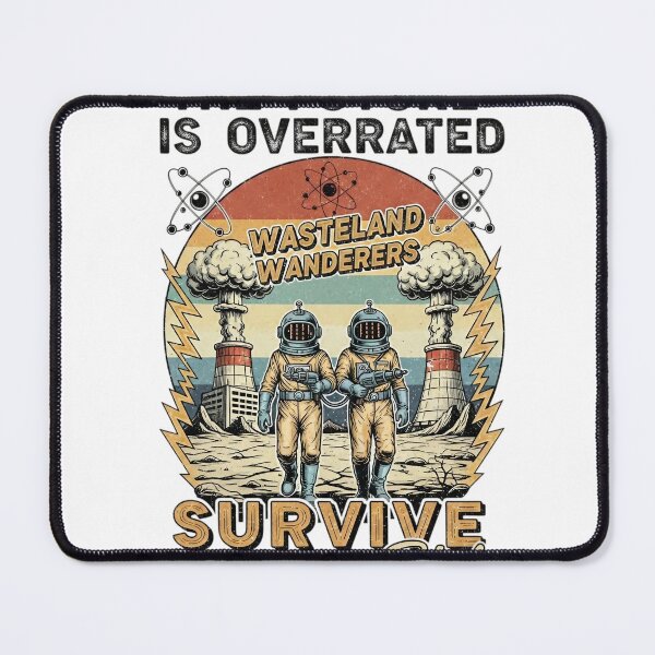 Item preview, Atomic Dust & Chrome Dreams: Retro-Futurist Wasteland Wanderer designed and sold by firecard.