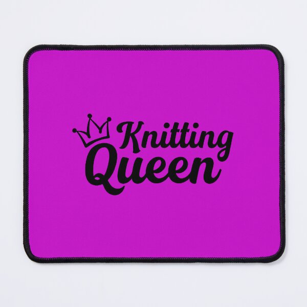 Item preview, Knitting Queen. Funny Knitting Quote. Gift for Knitter. knitting Lover designed and sold by DesignHouse07.