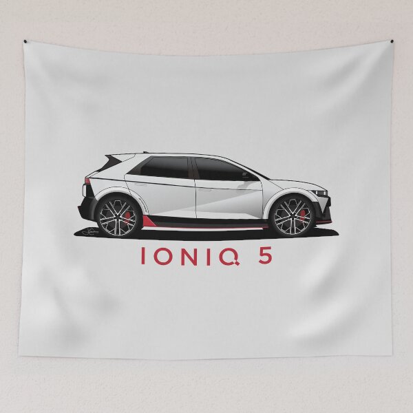 Item preview, Ioniq 5 N line White illustration designed and sold by blackdogshop.