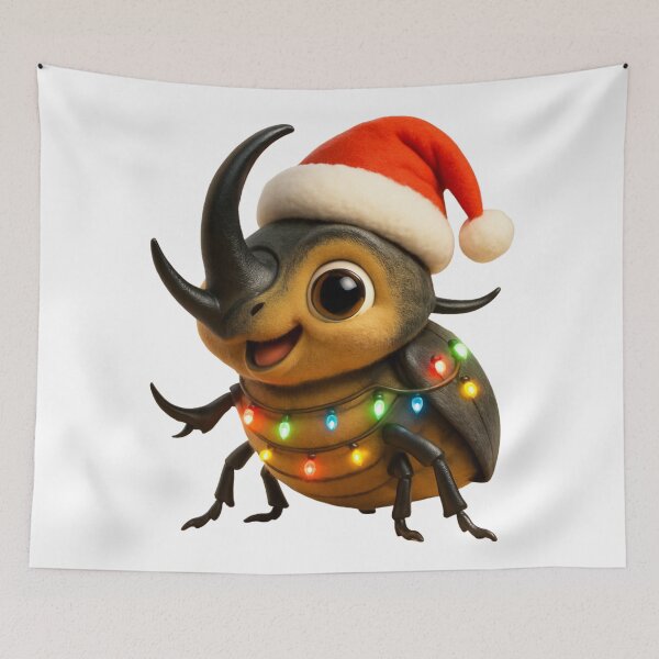 Item preview, Christmas Elephant Beetle designed and sold by Sillytoe.