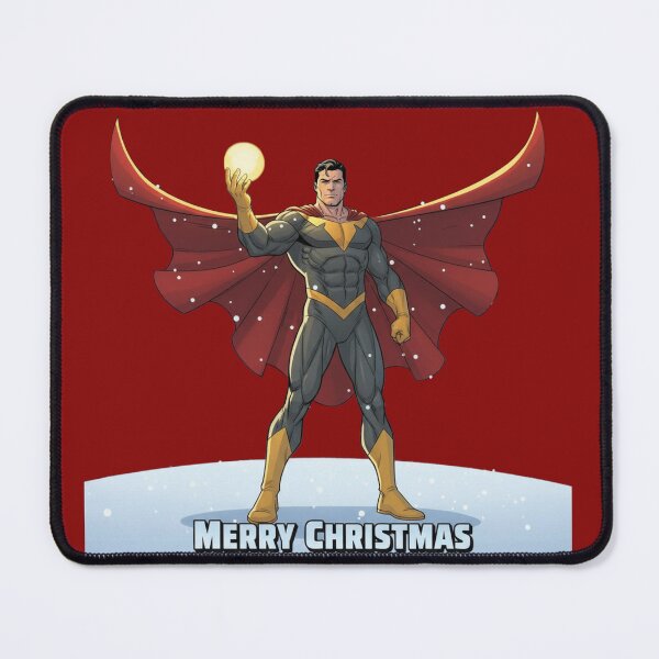 Item preview, Christmas Superhero with Glowing Ornament – Holiday Power Pose Art designed and sold by UniqueArtsOnly.
