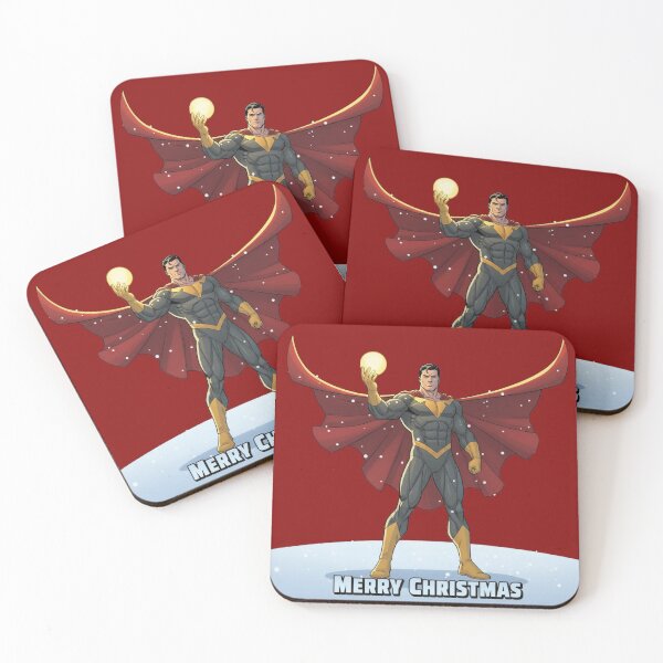 Item preview,  Christmas Superhero with Glowing Ornament – Holiday Power Pose Art designed and sold by UniqueArtsOnly.