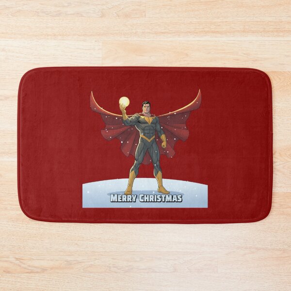 Item preview,  Christmas Superhero with Glowing Ornament – Holiday Power Pose Art designed and sold by UniqueArtsOnly.