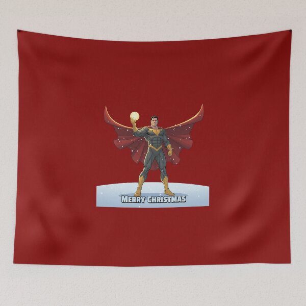 Item preview,  Christmas Superhero with Glowing Ornament – Holiday Power Pose Art designed and sold by UniqueArtsOnly.