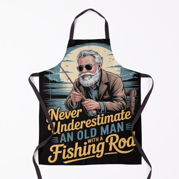 Item preview, Never Underestimate An Old Man With Fishing Rod, Fish Lover designed and sold by MuteElevent.